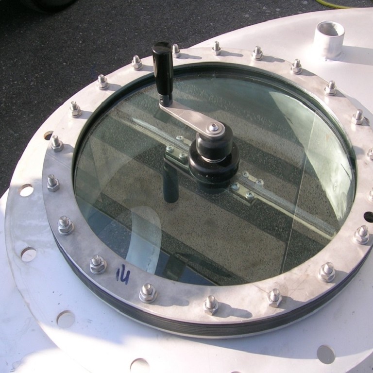 Oblò ispezione digestori wall OBW biogas Progeco-77 Oblò ispezione digestori OBW – Tipo Wall-77